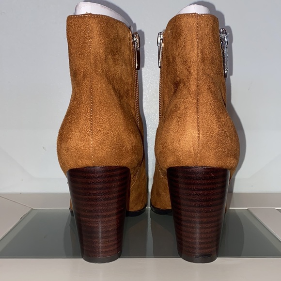 Nine West Neva2 Women's Ankle Boots Brown Faux Suede-Women’s Size 8.5-NWOB - Picture 7 of 11